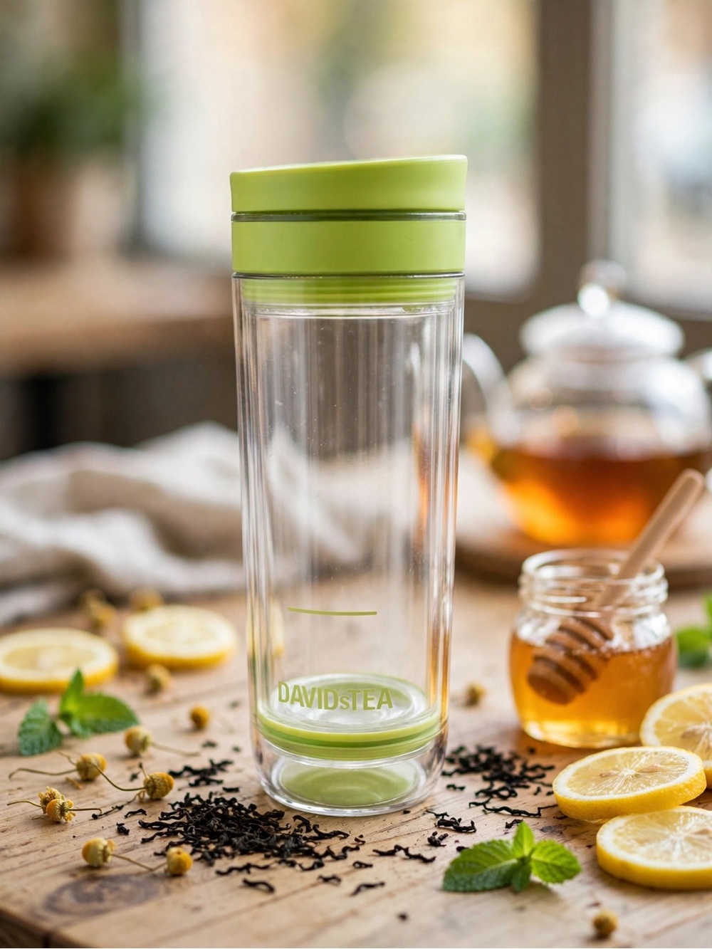 DAVIDsTEA Iced Tea Press - Lime Green